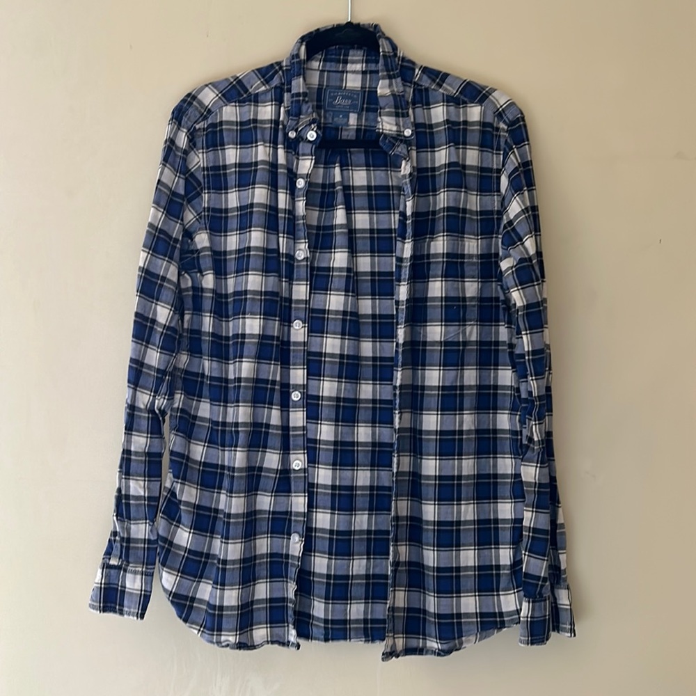 Plaid button up/cardigan